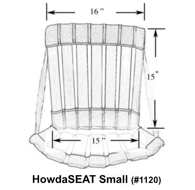 Line drawing of small HowdaSEAT