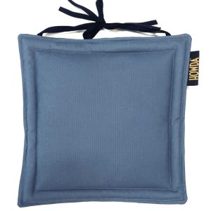 Howda muted blue square padded seat cushion